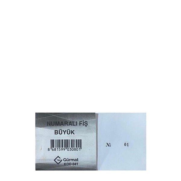 Gürmat 041 Numaralı Büyük Fiş