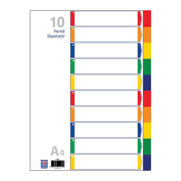 Temat 11161 A4 10 Renkli Seperatör