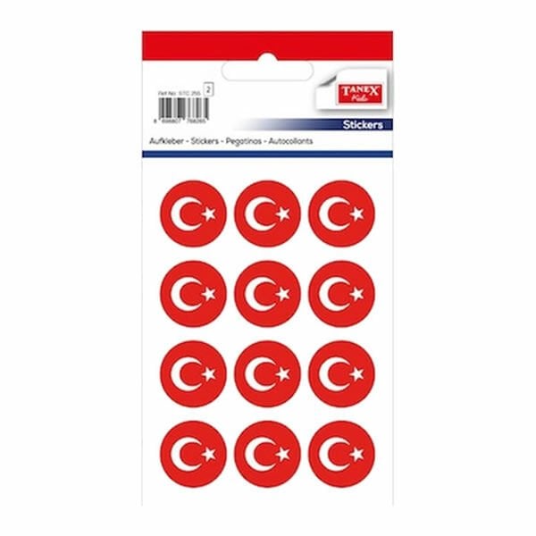 Tanex STC-255 2 li 25 mm Bayrak Etiketi