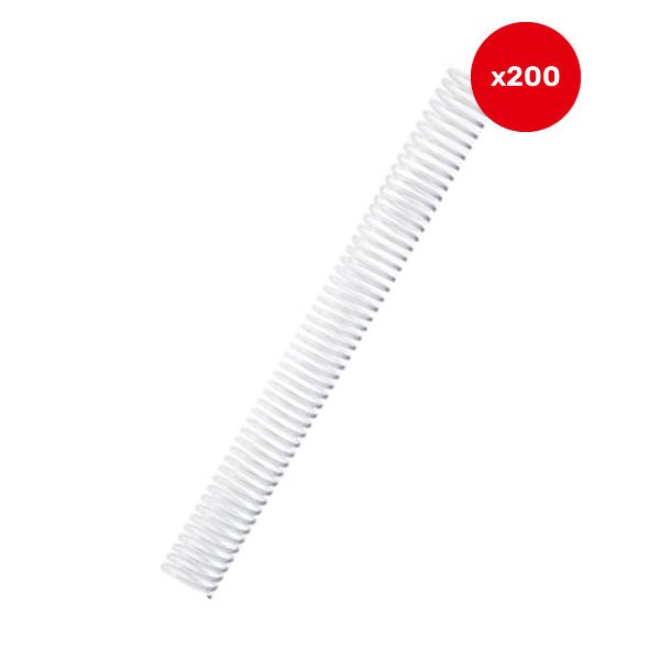 Sarff 15210001 6 mm 4:1 200 lü Şeffaf Plastik Helezon Tel Spiral