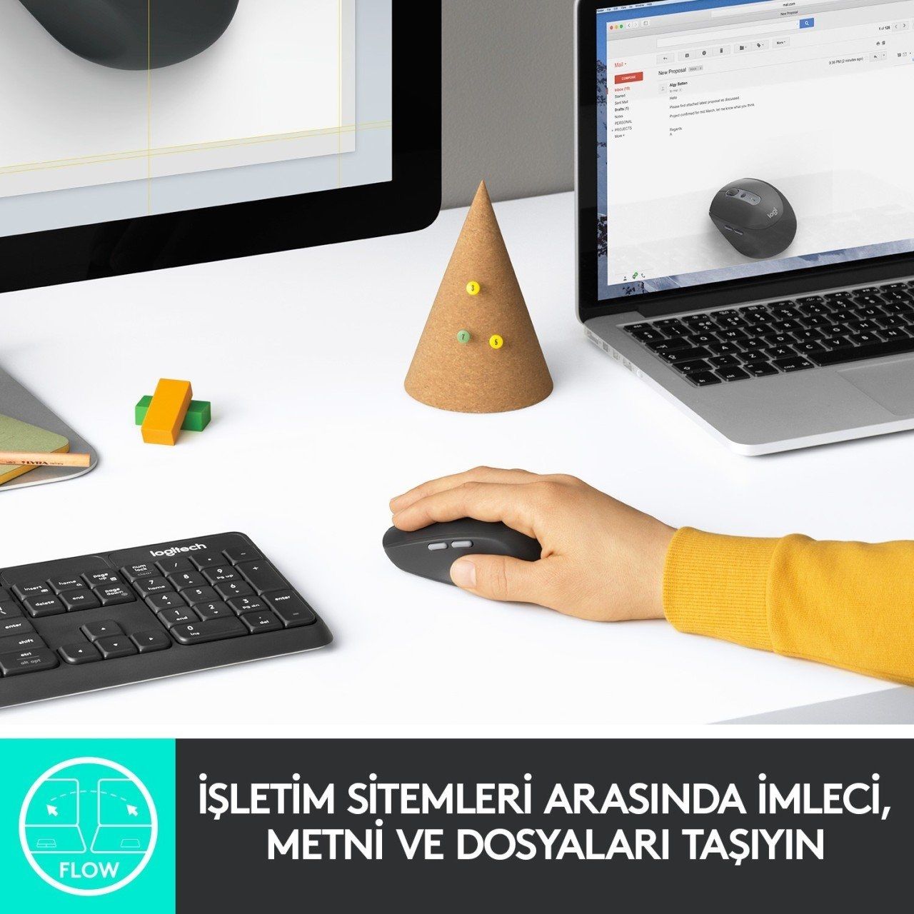 LOGİTECH 910-005199 M590 SİLENT KIRMIZI KABLOSUZ MOUSE
