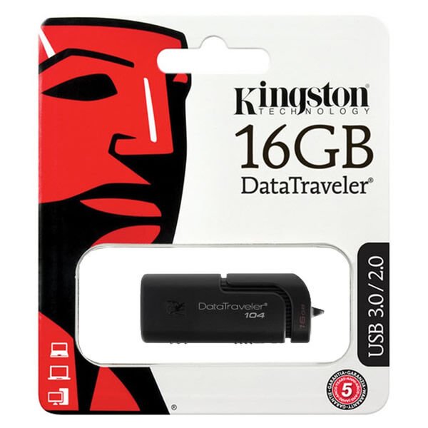 KİNGSTON DT104 16 GB USB 2.0 DATA TRAVELER USB BELLEK