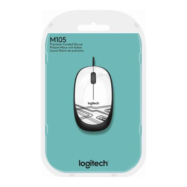 Logitech 910-002944 M105 Beyaz Usb Kablolu Mouse