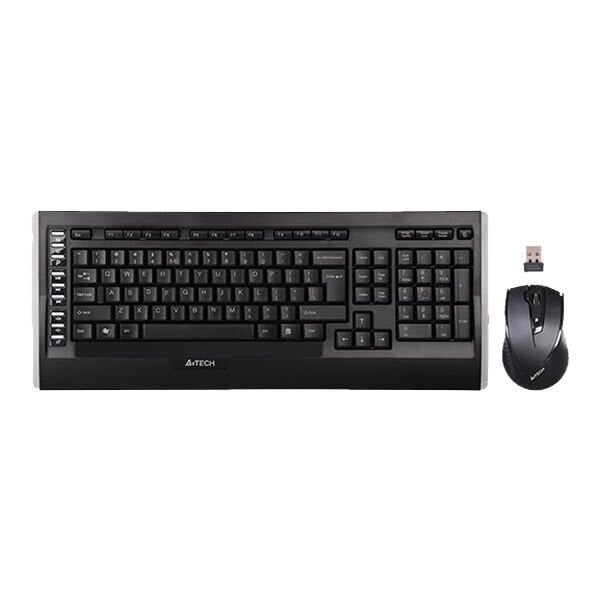 A4 Tech 9300F Siyah Q Türkçe Kablosuz Multimedya Klavye