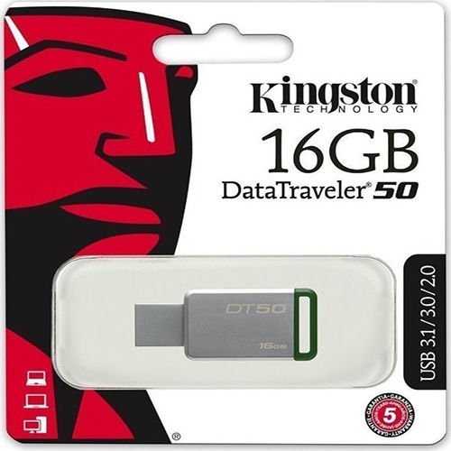 KİNGSTON 16 GB USB 3.1 FLASH DT50 METAL KASA USB FLASH BELLEK