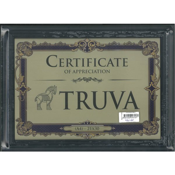 TRUVA TRV165S 21X29,7 3 CM A4 SİYAH ÇERÇEVE