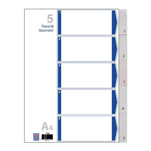 Temat 10938 A4 1-5 Rakamlı Seperatör