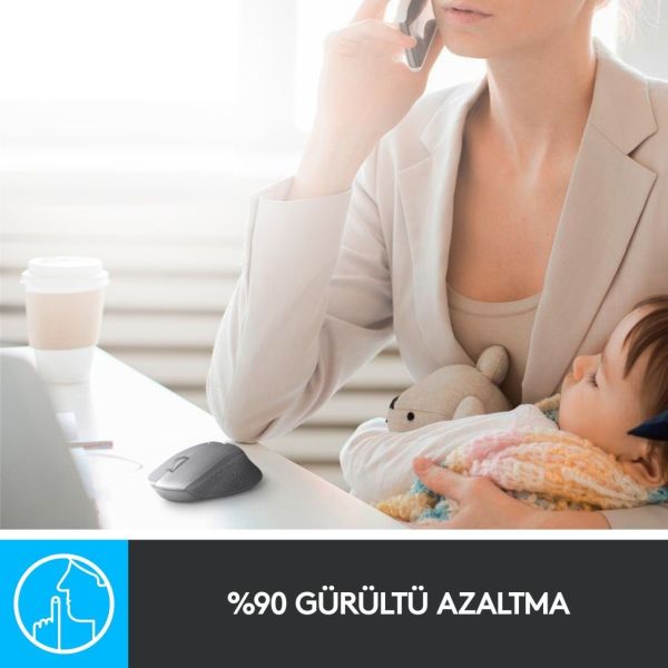 Logitech 910-004911 M330 Silent Plus Kırmızı Kablosuz Mouse