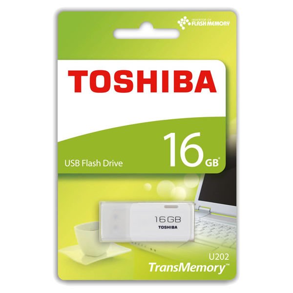 Toshiba 16 GB Hayabusa Beyaz Usb 2.0 Usb Flash Bellek