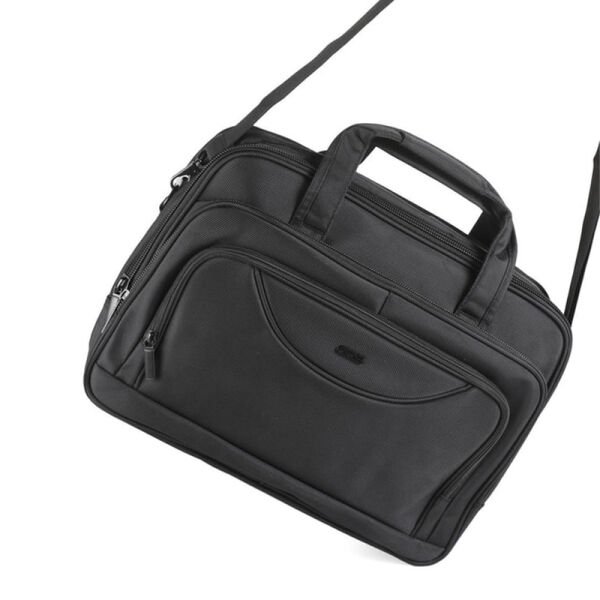 ÇÇS 71386 Omuz Askılı Çift Bölme Siyah Evrak Ve Laptop Çantası