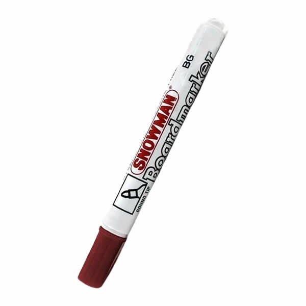 Snowman CG-12TF Yuvarlak Uç Kahve Permanent Markör Kalem