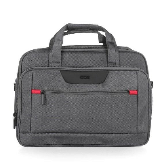 ÇÇS 71386 Omuz Askılı Çift Bölme Gri Evrak Ve Laptop Çantası