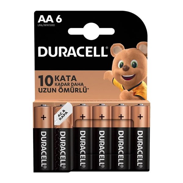 Duracell AA6 6 lı AA Kalem Pil