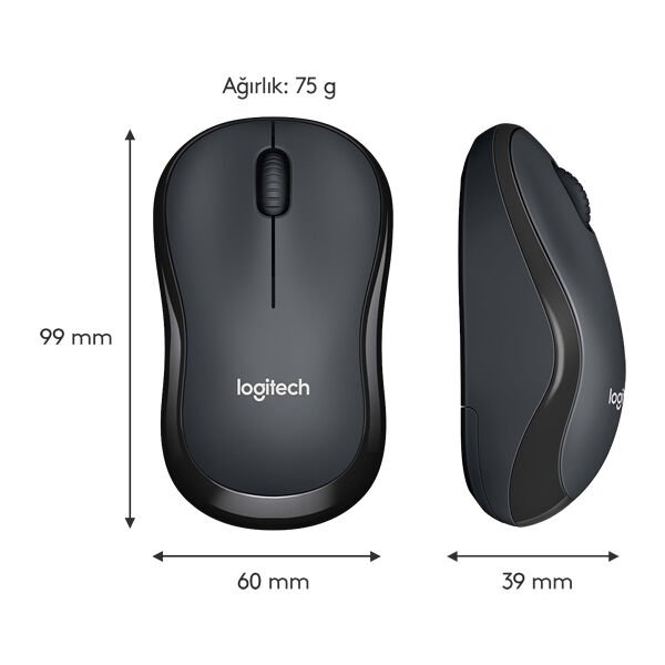 Logitech 910-004878 M220 Silent Siyah Kablosuz Mouse