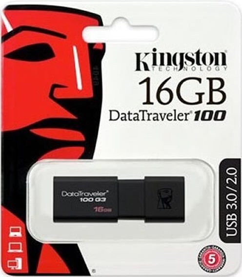 KİNGSTON 16 GB USB 3.0 DT100G3 USB FLASH BELLEK