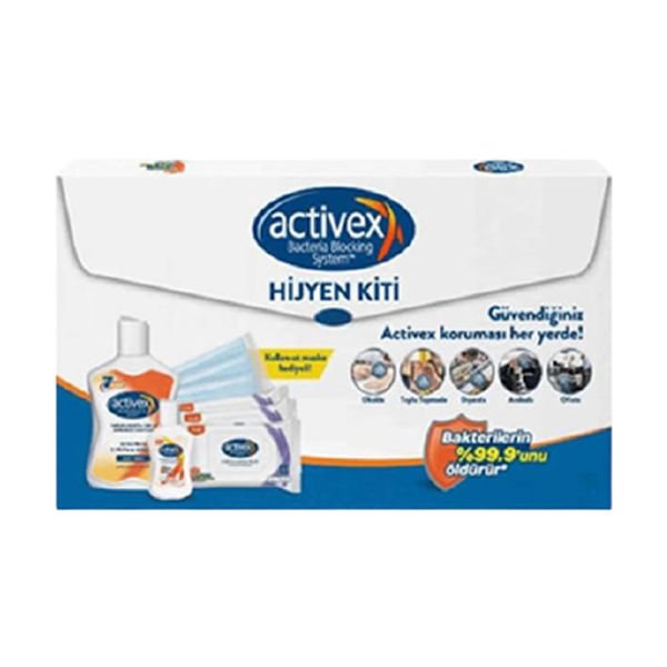 Activex Sıvı Sabun & Islak Mendil & Temizlik Jeli & Maske Seti