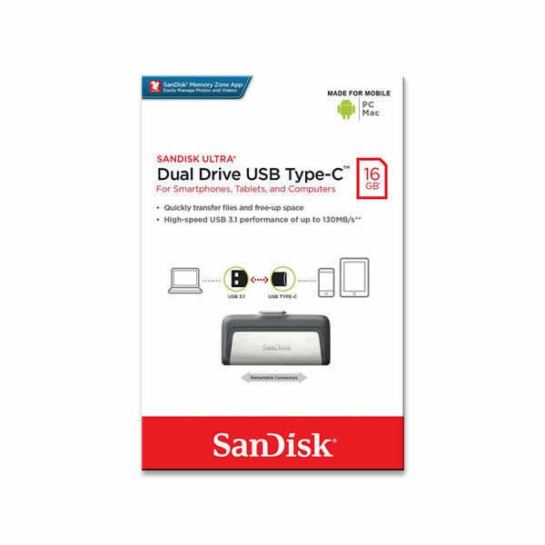 Sandisk SDDDC2-016G-G46 16 GB Type-C Dual Usb Bellek
