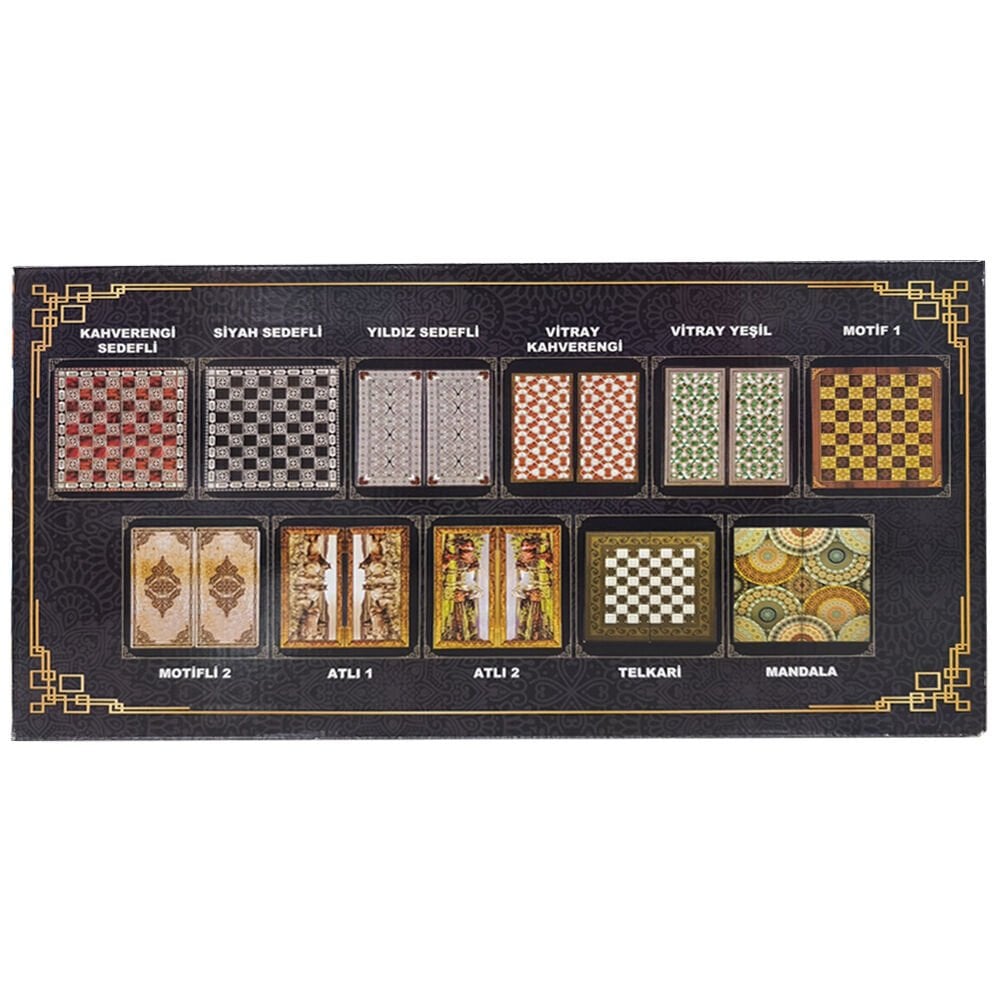 Eser Elegance Büyük Boy Tavla Takımı