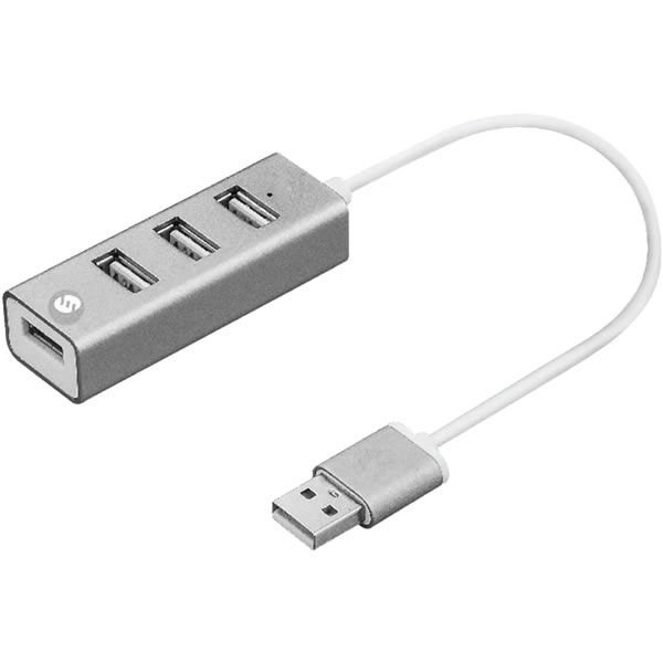 S-Link Swapp Sw-U200 4 Port Utra-Slim Çoklayıcı Usb 2.0 Gri