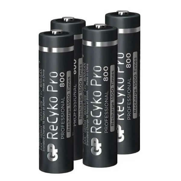 Gp 4 lü 850 Mah AAA Şarjlı İnce Kalem Pil