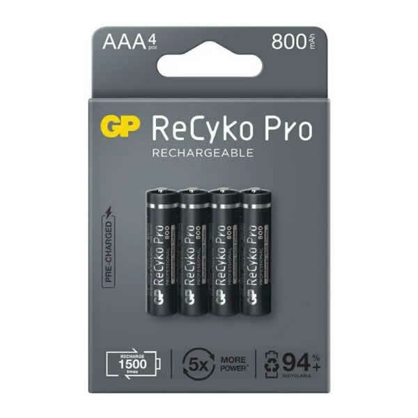 Gp 4 lü 850 Mah AAA Şarjlı İnce Kalem Pil