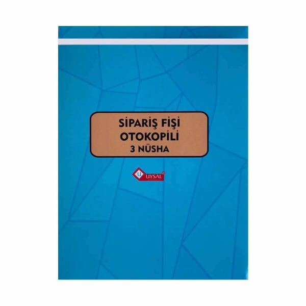Uysal 2/50 3 Nüsha Otokopili Sipariş Fişi