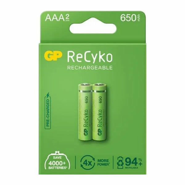 Gp 65AAAHCHP-BU2 650 Mah 2 li Şarj Edilir İnce Kalem Pil