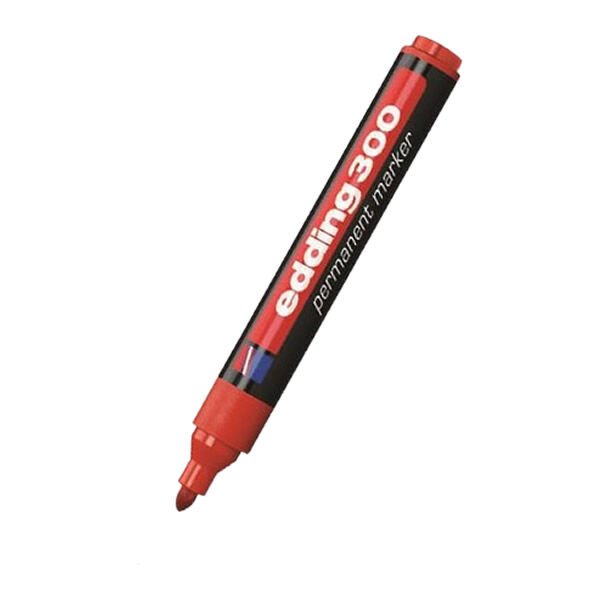Edding E-300 Kırmızı Permanent Markör Kalem