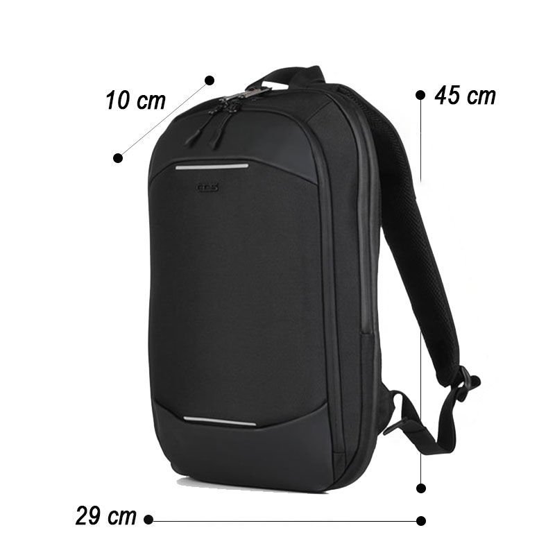 ÇÇS 31304 USB GİRİŞLİ 13.3 İNÇ SİYAH LAPTOP SIRT ÇANTASI