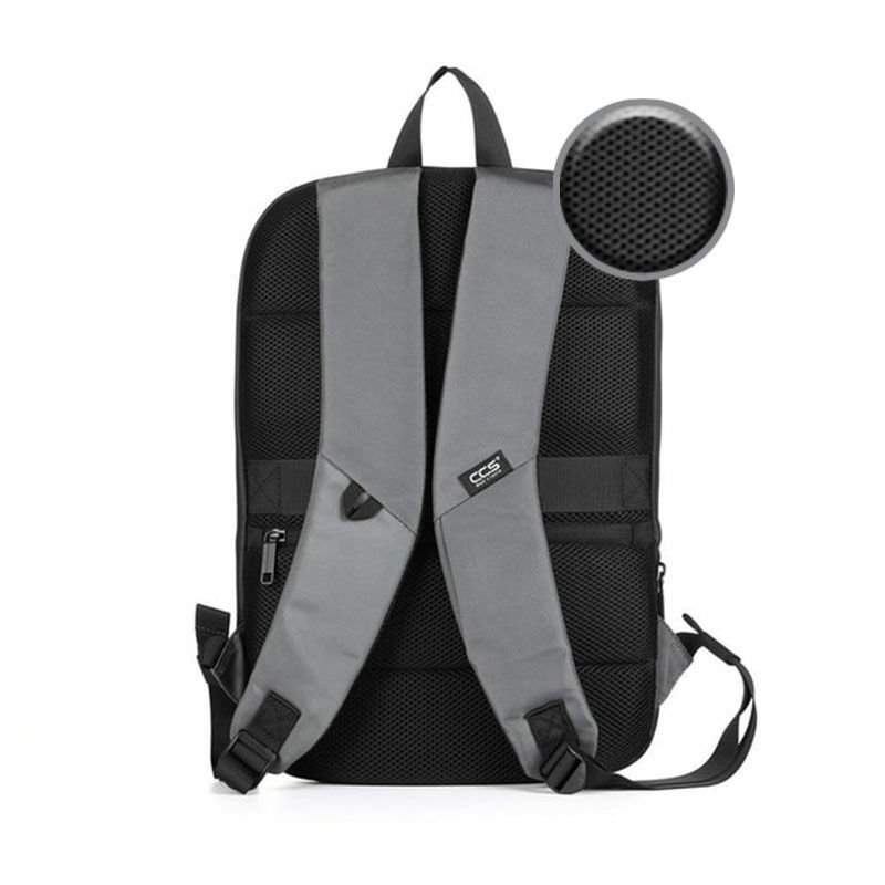 ÇÇS 31304 USB GİRİŞLİ 13.3 İNÇ GRİ LAPTOP SIRT ÇANTASI