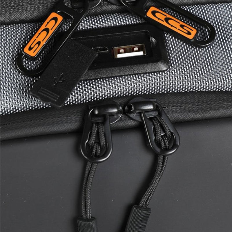 ÇÇS 31304 USB GİRİŞLİ 13.3 İNÇ GRİ LAPTOP SIRT ÇANTASI