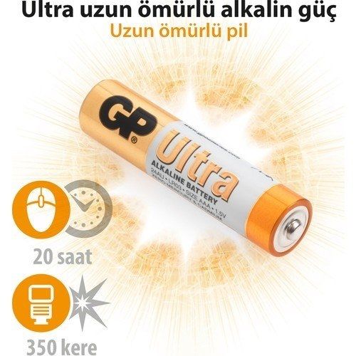 GP 24AU-VS 12 Lİ ULTRA ALKALİN İNCE KALEM PİL