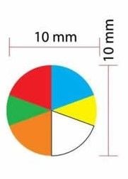 Tanex OFC-128 5 li Mix Color Ofis Etiketi