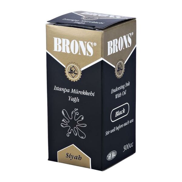 Brons BR-320 500 cc Siyah Yağlı Stampa Mürekkebi