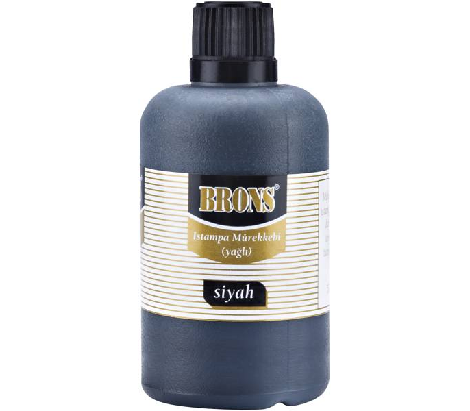 Brons BR-320 500 cc Siyah Yağlı Stampa Mürekkebi