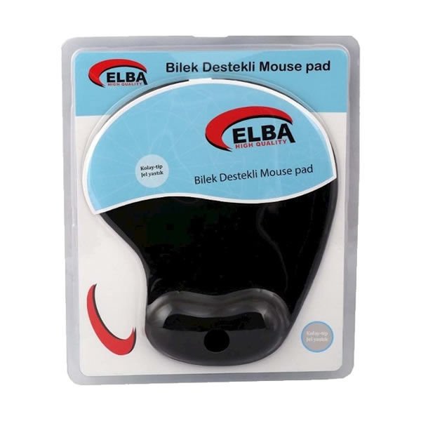 Elba K06152 Siyah Bileklikli Jel Mousepad
