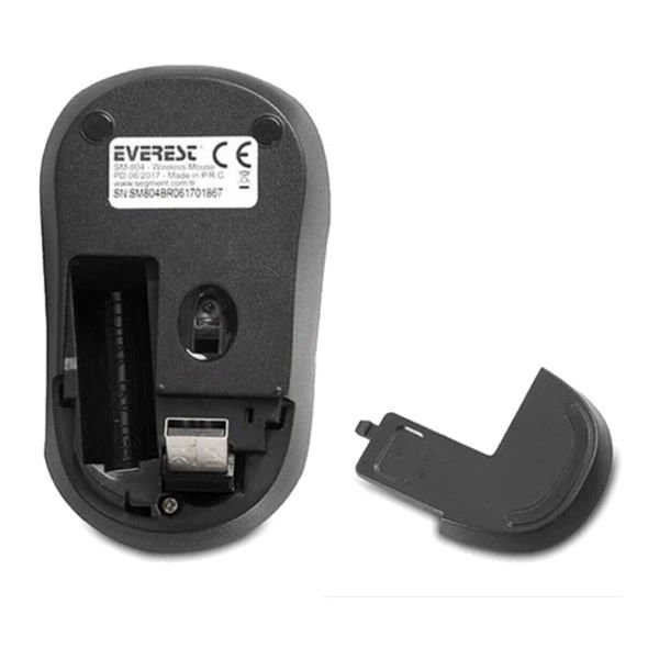 Everest SM-804 1600 Dpi Siyah-Turuncu Usb Kablosuz Mouse