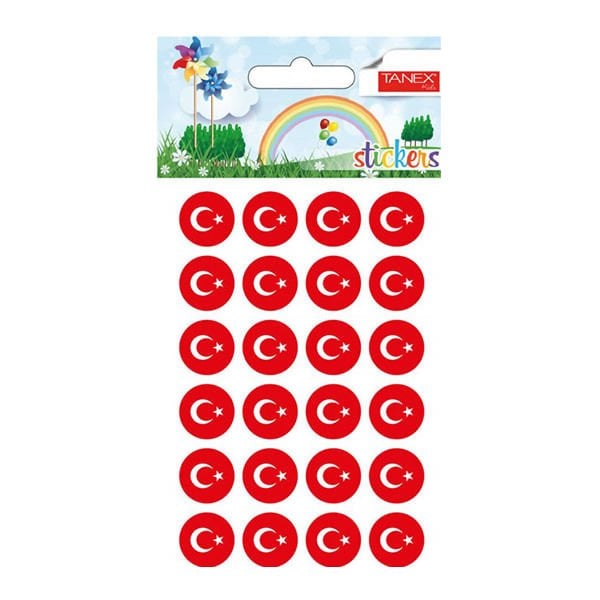 Tanex Tde-135 15 Mm Türk Bayrağı Damla Etiketi