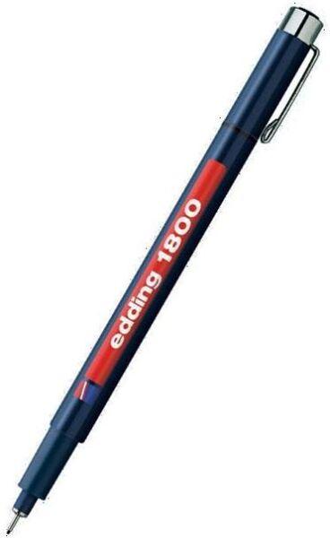 Edding E-1800 0,7 mm Siyah Teknik Çizim Kalemi