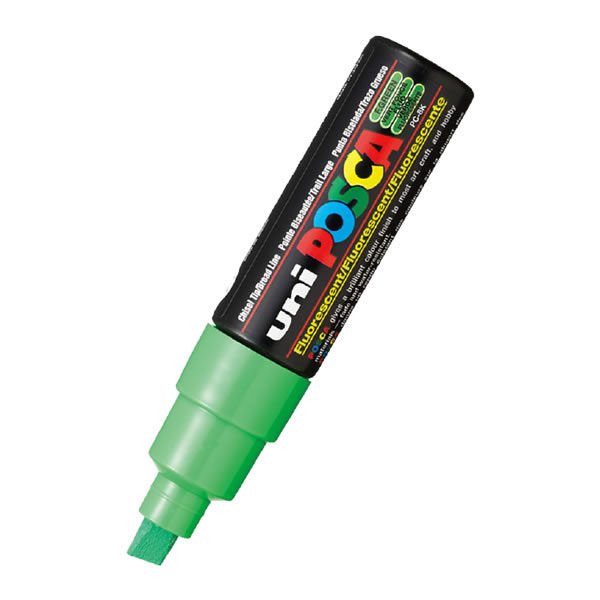 Uni-Ball PC-8K Posca 8.0 Yeşil Su Bazlı Poster Markörü