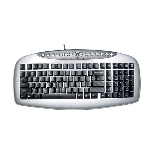 A4 Tech KB21 Gümüş & Siyah Q Tr Kablolu Klavye