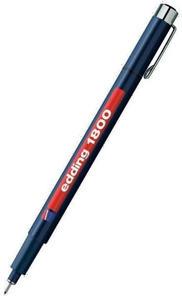 Edding E-1800 0,3 mm Siyah Teknik Çizim Kalemi