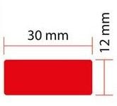 Tanex OFC-107 5 li Floresan Kırmızı Ofis Etiketi