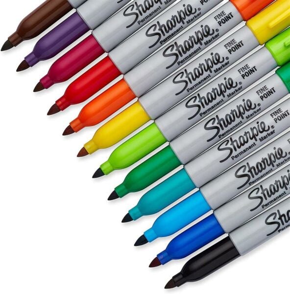 Sharpie 2065404 12 li Karışık Fine Permanent Markör Kalem