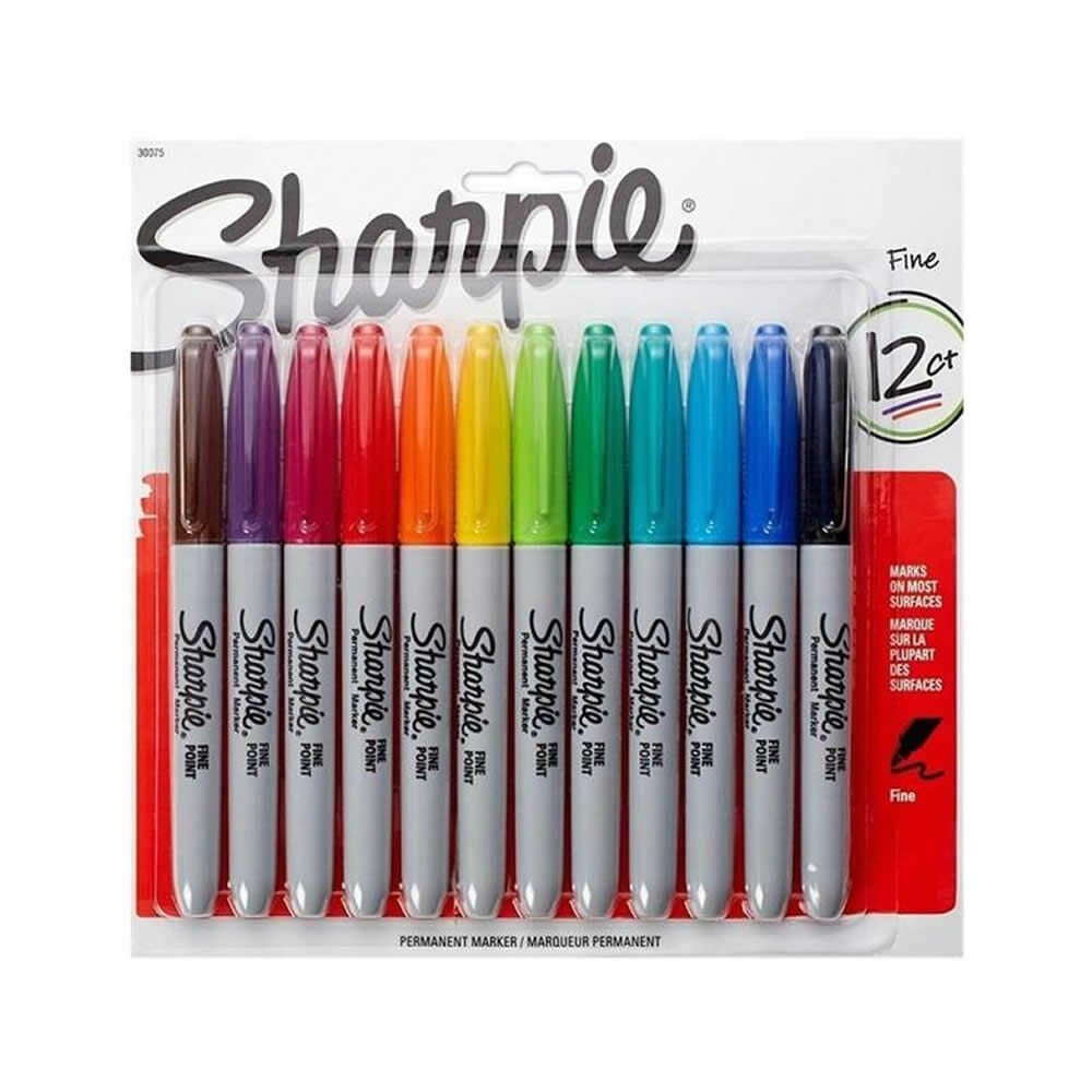 Sharpie 2065404 12 li Karışık Fine Permanent Markör Kalem