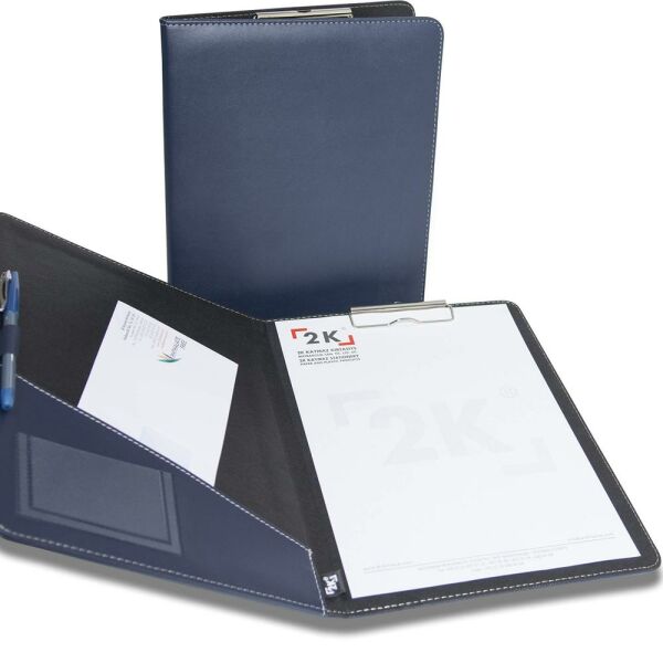 2K 501-3 A4 Lacivert Suni Deri Sekreterlik