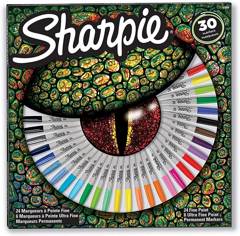 Sharpie 30'lu Kertenkele Permanent Markör Kalem Seti