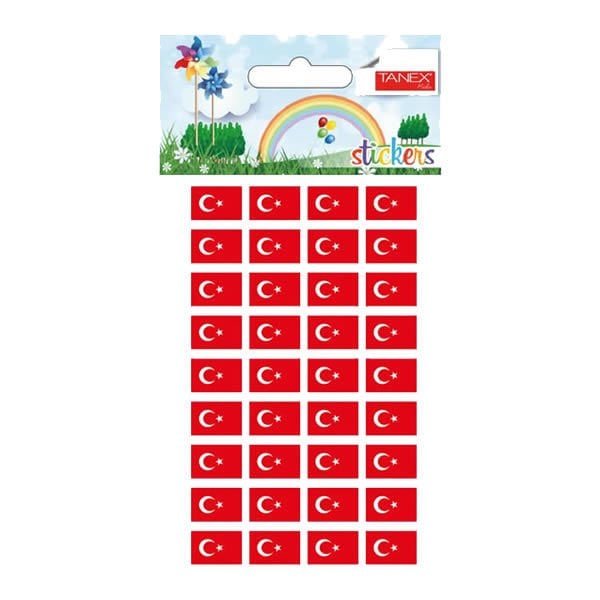 Tanex Tde-130 15 Mm Türk Bayrağı Damla Etiketi