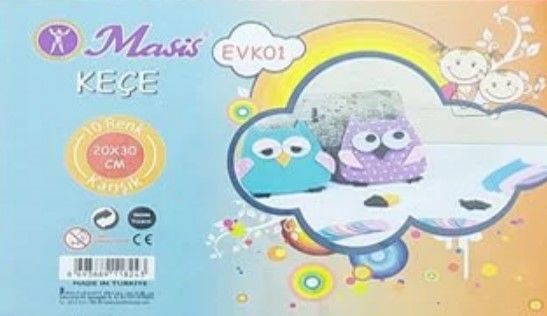 Masis A4 10 Renk Karışık Keçe