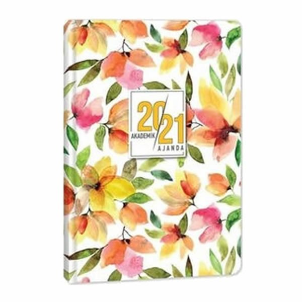 Keskin Color 17x24 Çiçek ve Yaprak Ciltli Akademik Ajanda